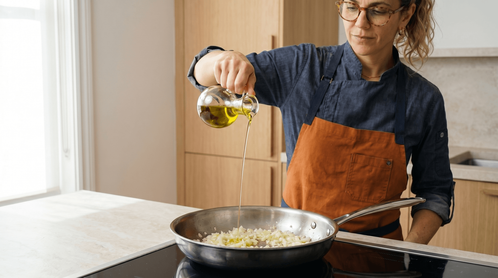 Her kitchen, her notebook, the everyday plate. Coming soon.