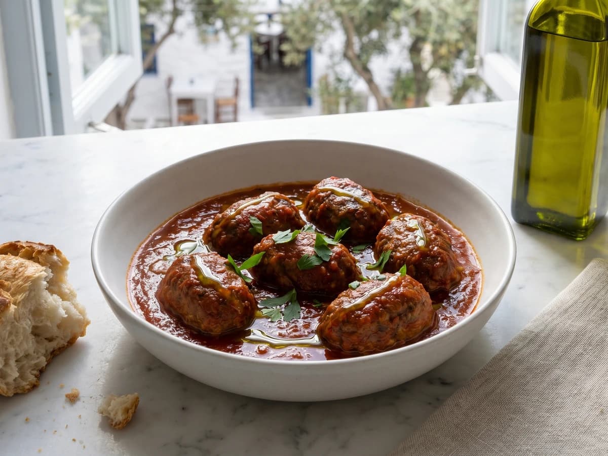 Soutzoukakia Smyrneika (Σουτζουκάκια Σμυρνέικα) - Chef Dimitra