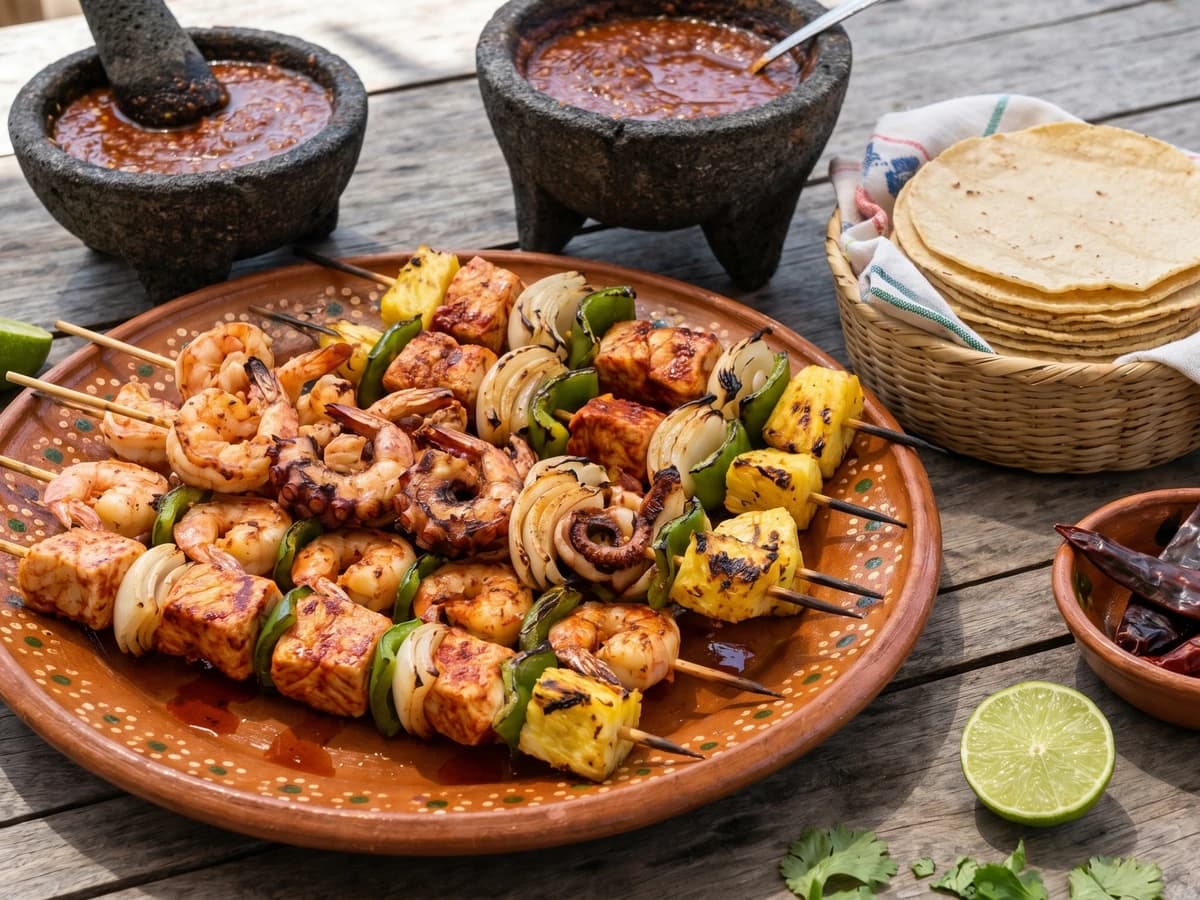 Alambres de Mariscos Nayaritas