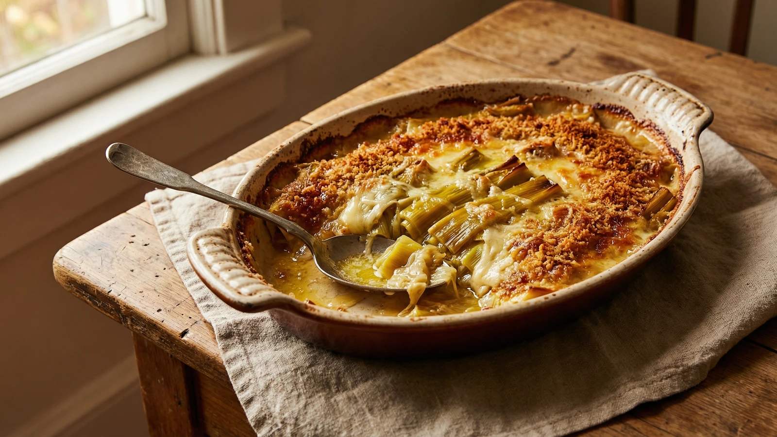 Porri Gratinati