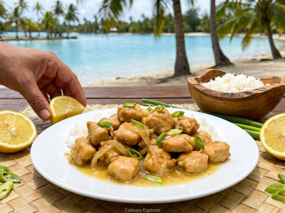 Poulet Citron (Tahitian Lemon Chicken) - Chef Makoa