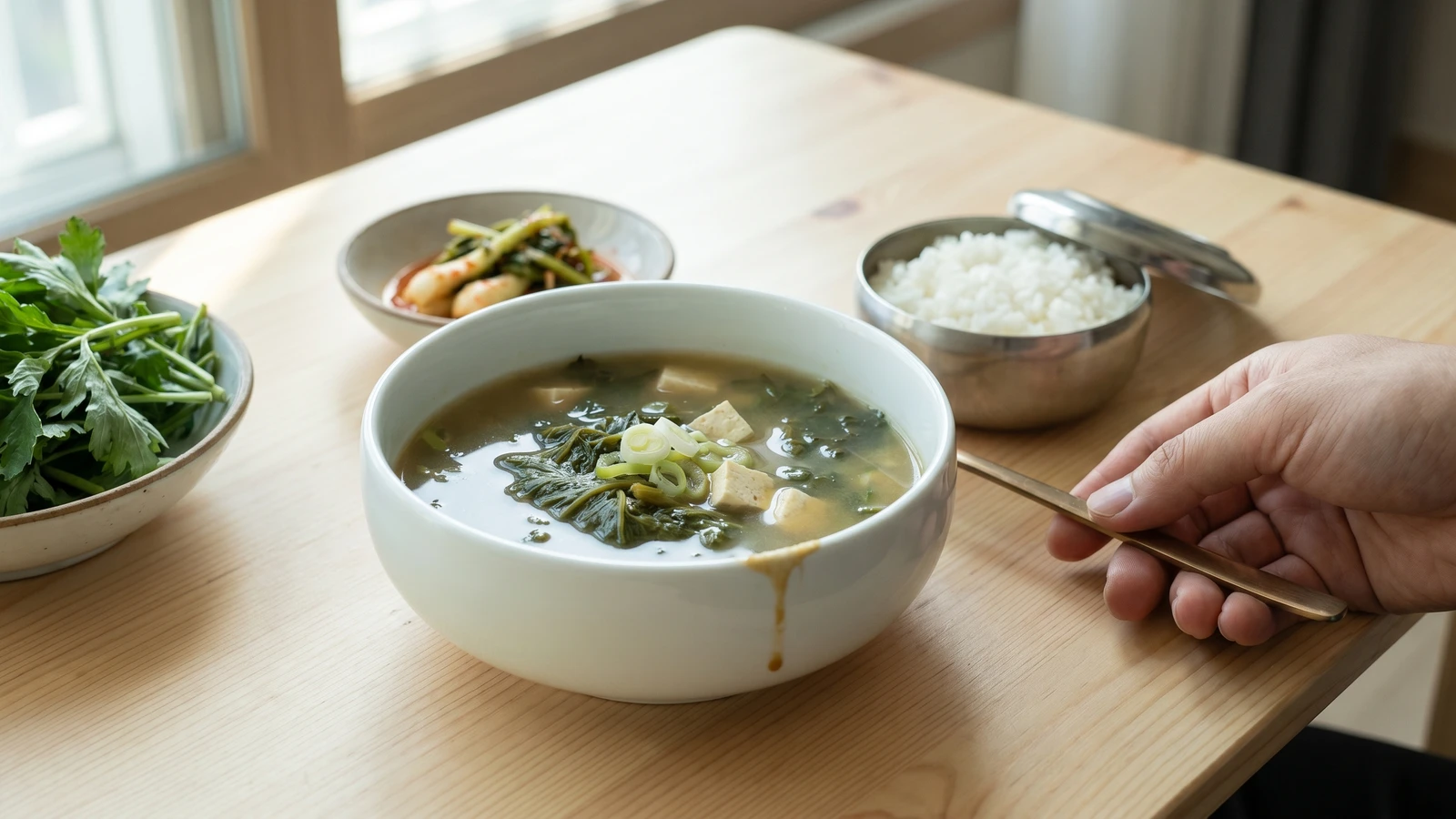 Ssuk-guk (Mugwort Soup)