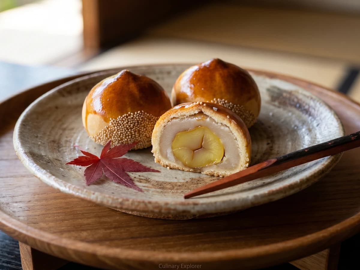 Baked Chestnut Manjū (栗饅頭, Kuri Manjū)