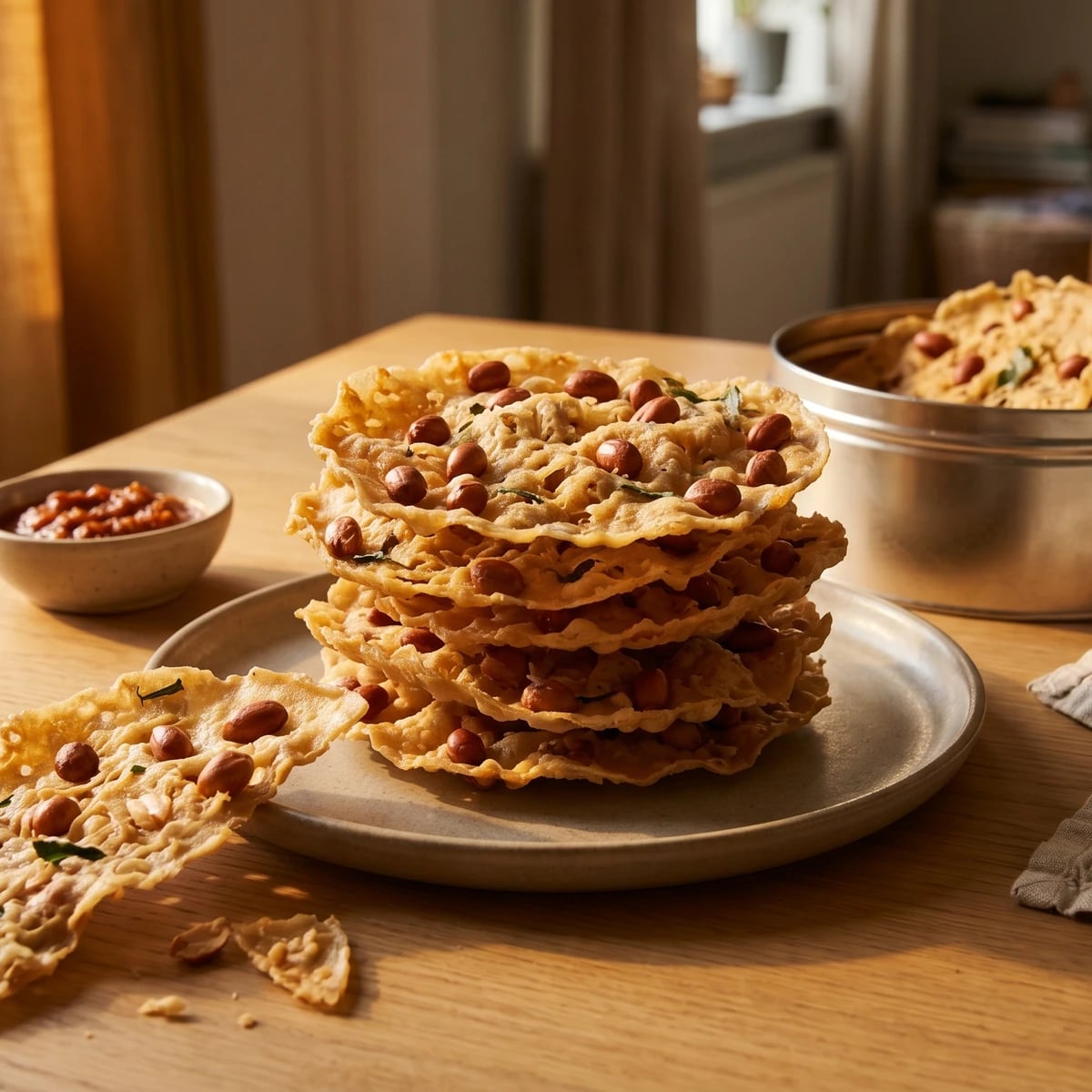 Rempejek Katjang (Indo-Dutch Peanut Fritters)