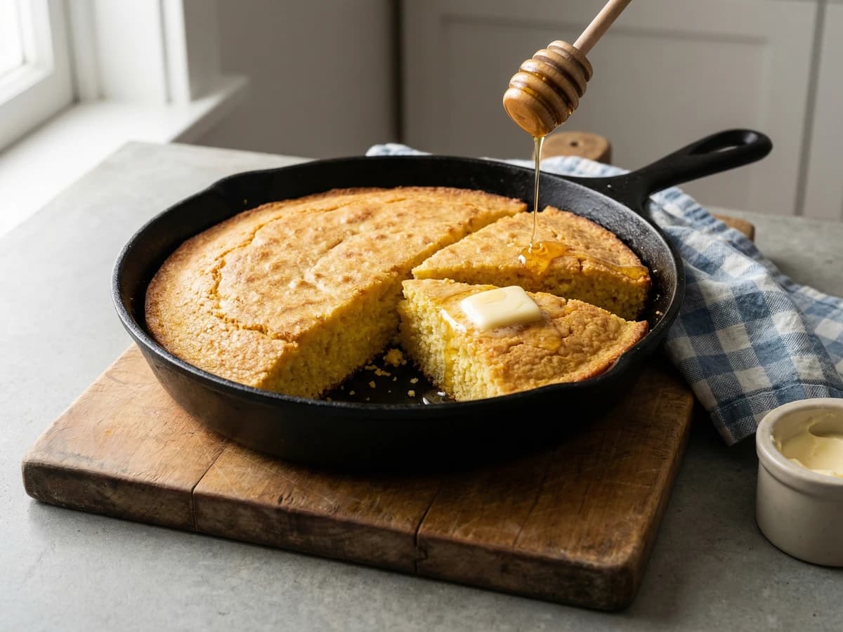 Southern Skillet Cornbread - Chef Dean