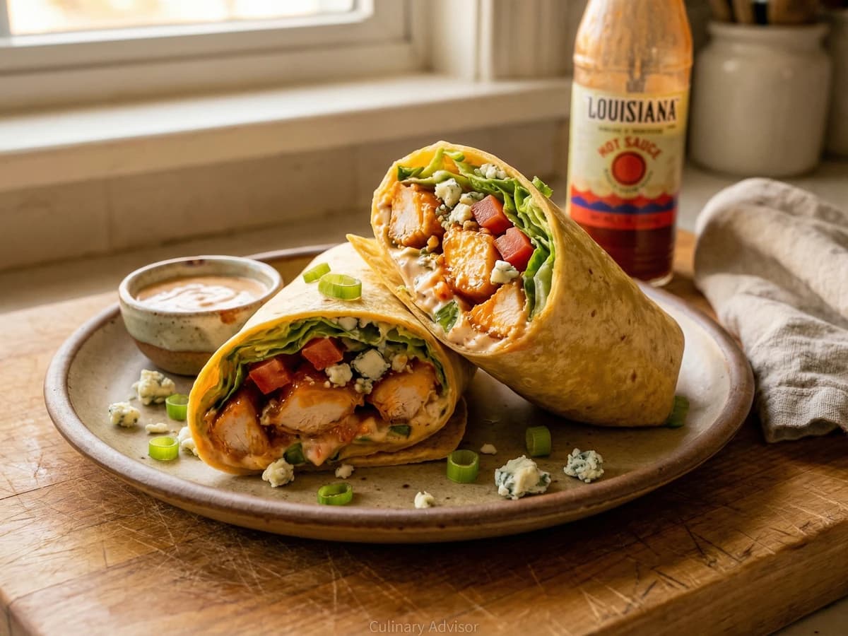 Cajun Buffalo Chicken Wrap