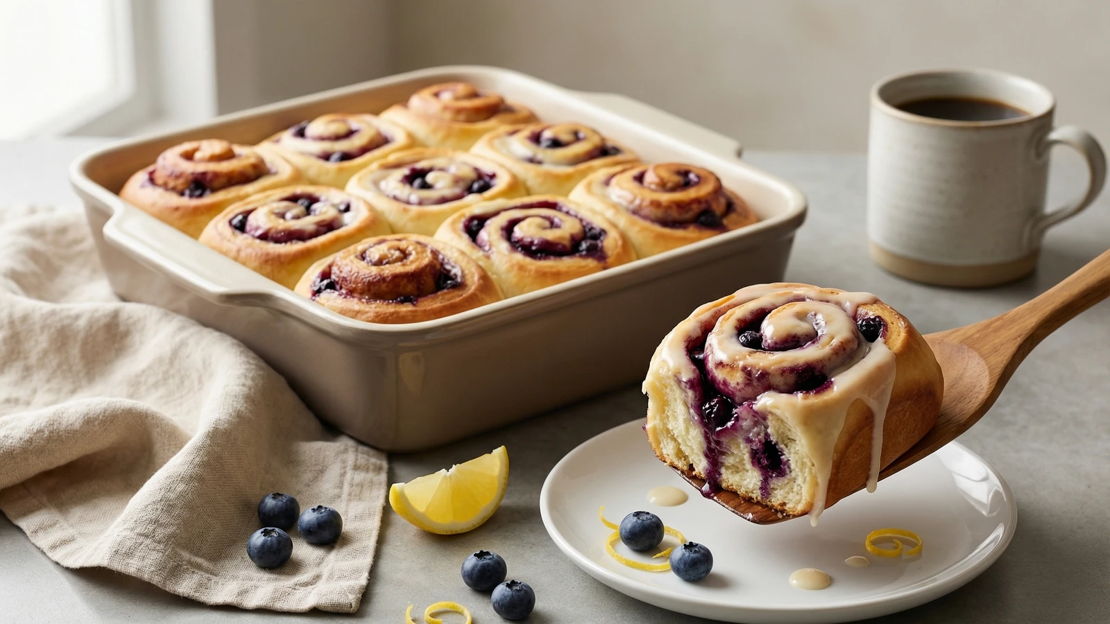 Blueberry Lemon Sweet Rolls