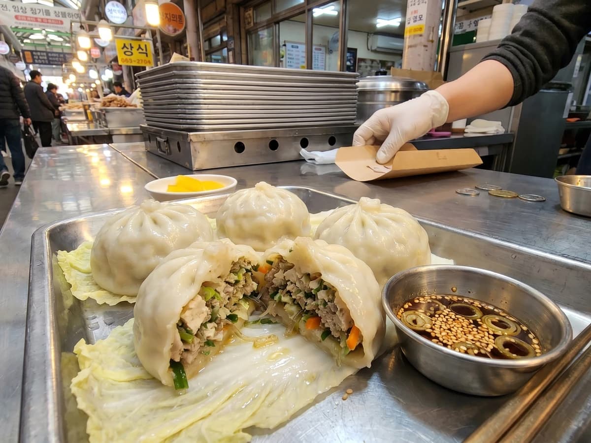 Wang-mandu (Giant Steamed Bun Dumplings) - Chef Jeong-sun