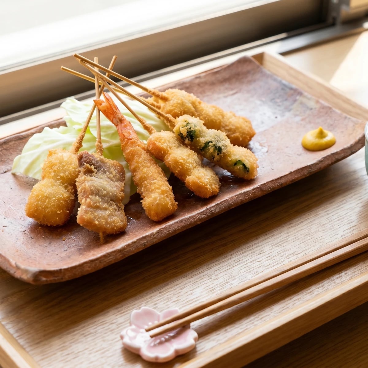 Osaka Kushikatsu (串カツ, deep-fried skewers)