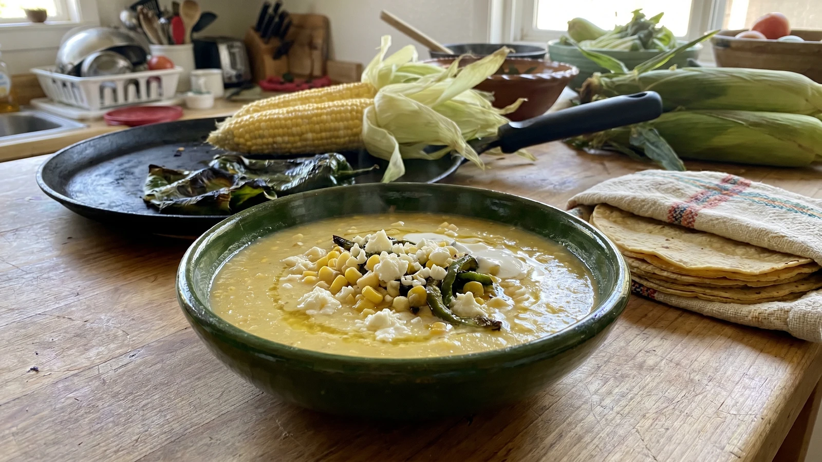 Sopa de Elote Michoacana