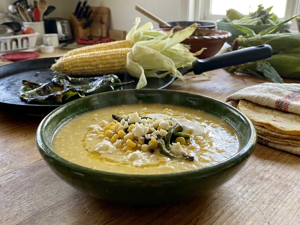 Sopa de Elote Michoacana