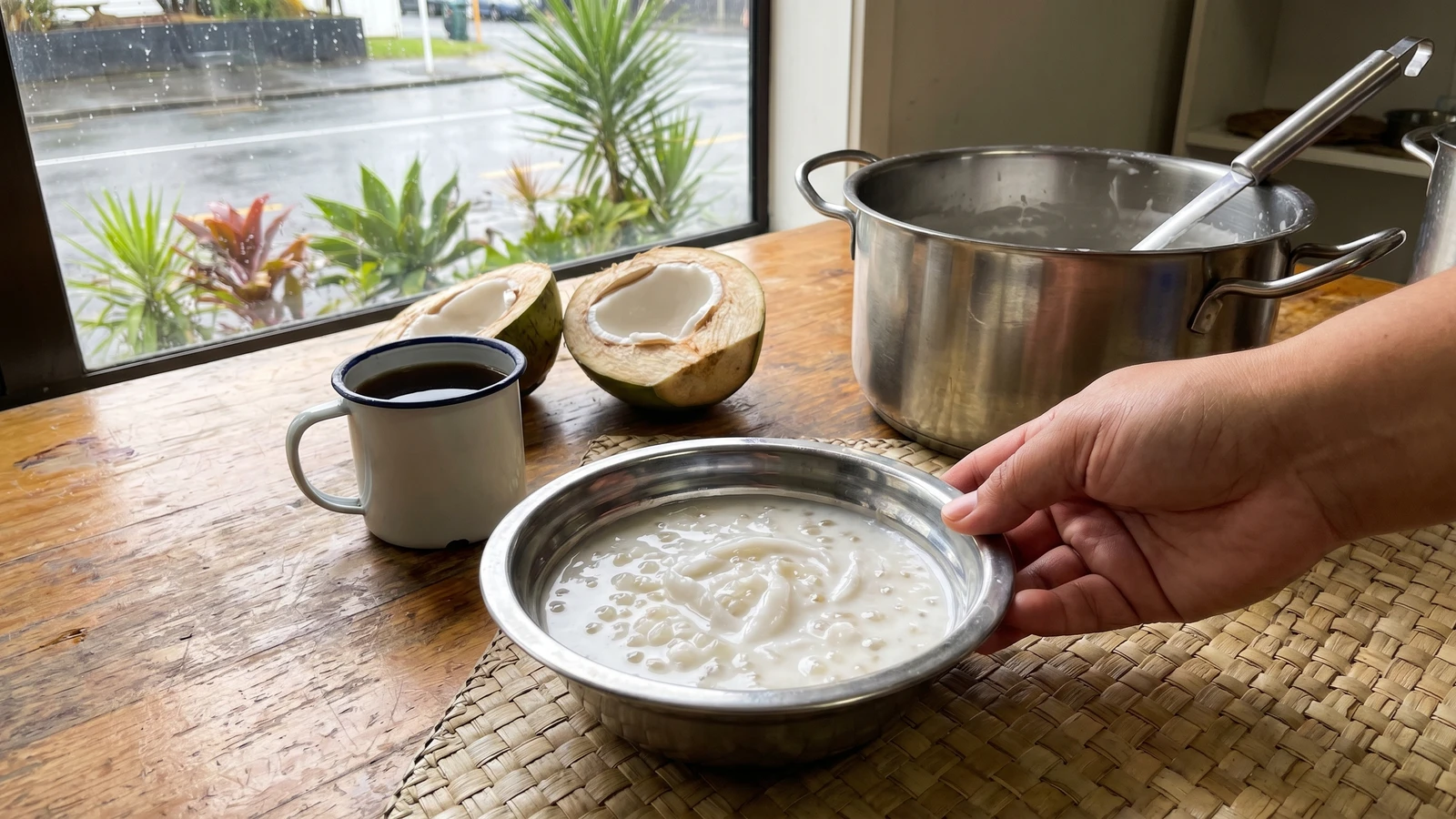 Vaisalo (Sāmoan Young Coconut and Tapioca Porridge)