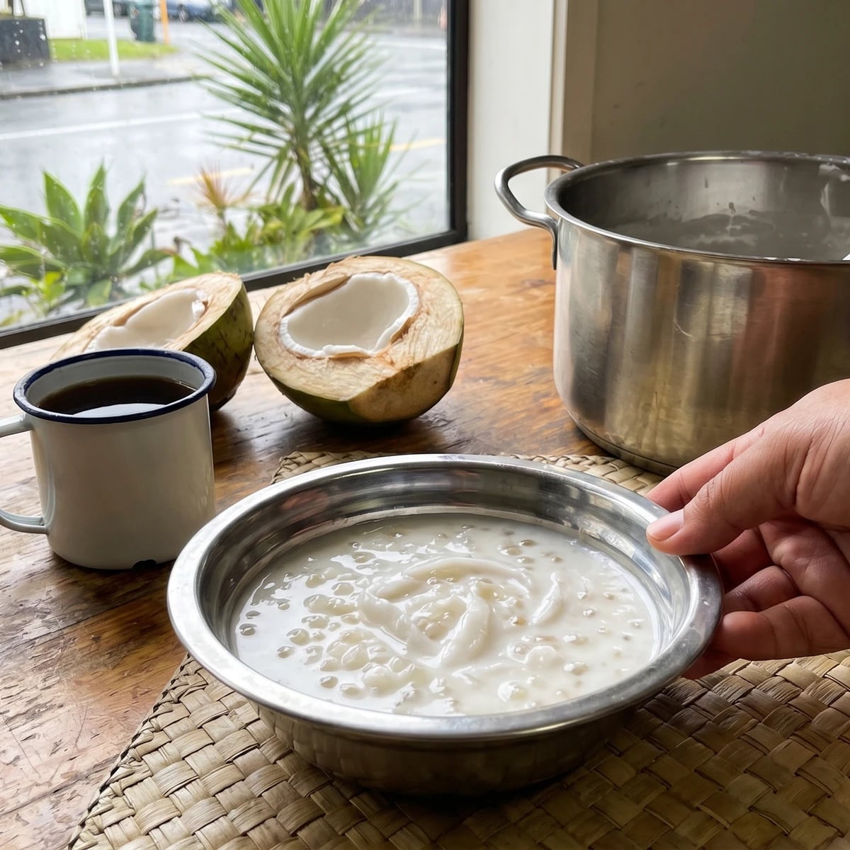 Vaisalo (Sāmoan Young Coconut and Tapioca Porridge)
