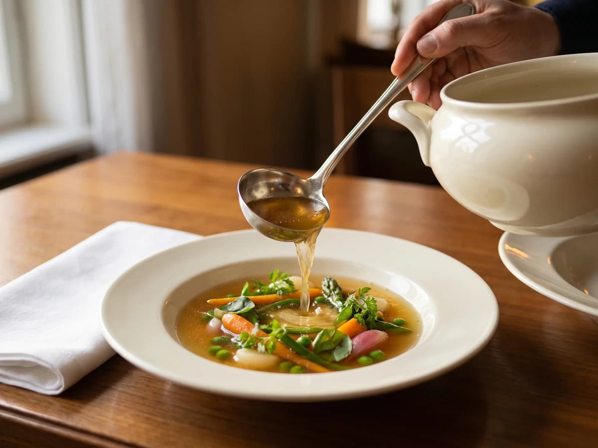 Consommé Printanier - Chef Juliette