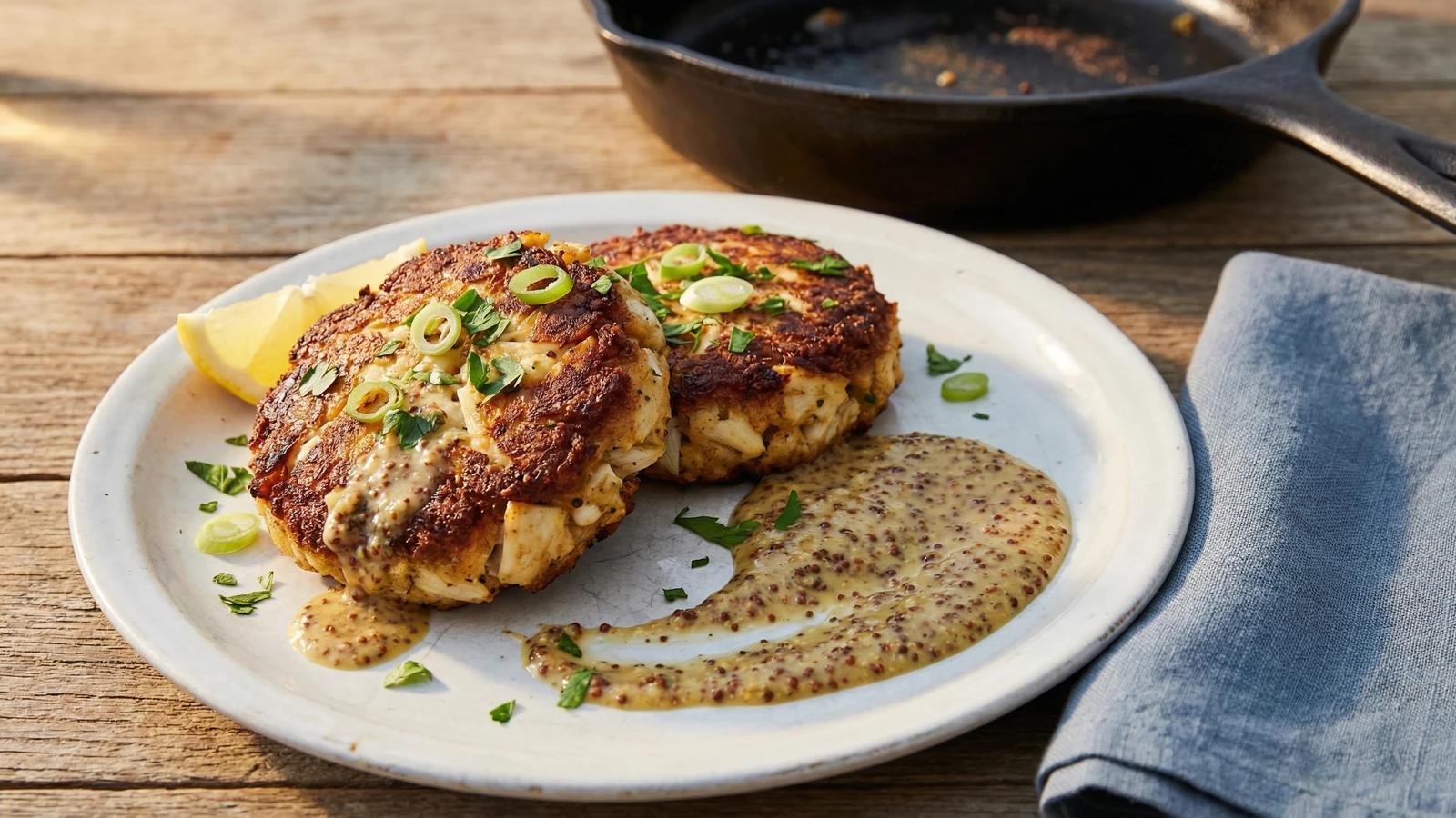 Crab Cakes with Creole Mustard