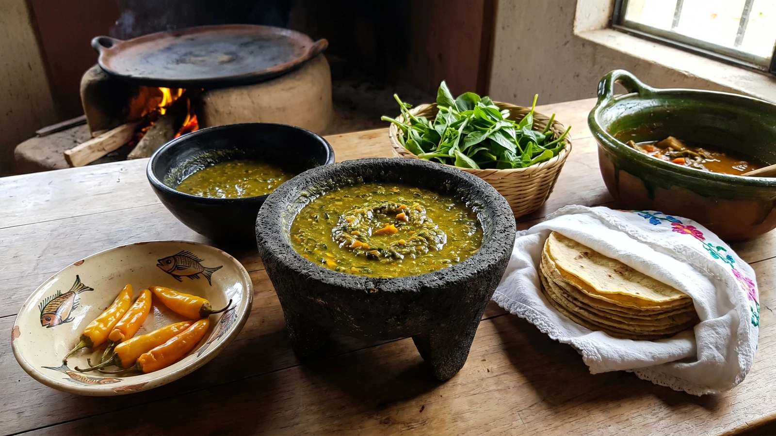 Salsa Atápakua de Quelites