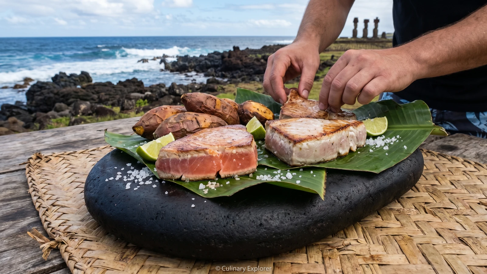 Tunu Ahi (Rapa Nui Hot-Stone-Seared Fish)