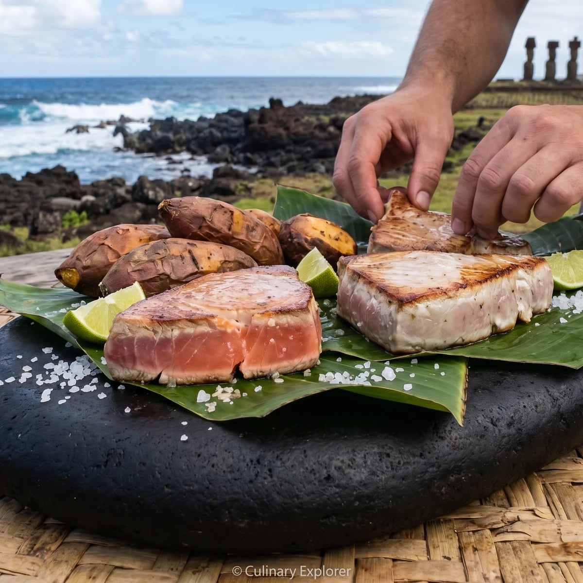 Tunu Ahi (Rapa Nui Hot-Stone-Seared Fish)