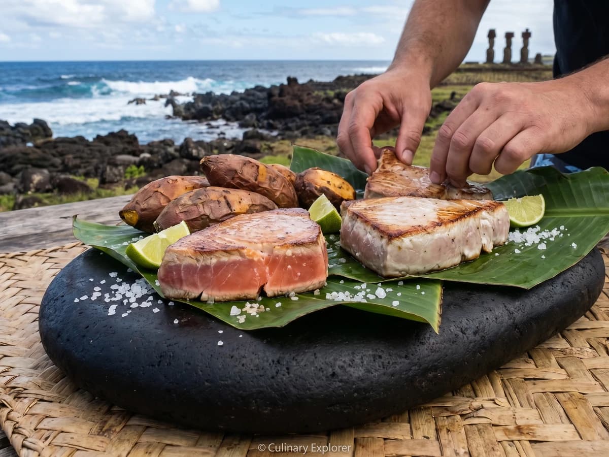 Tunu Ahi (Rapa Nui Hot-Stone-Seared Fish) - Chef Makoa