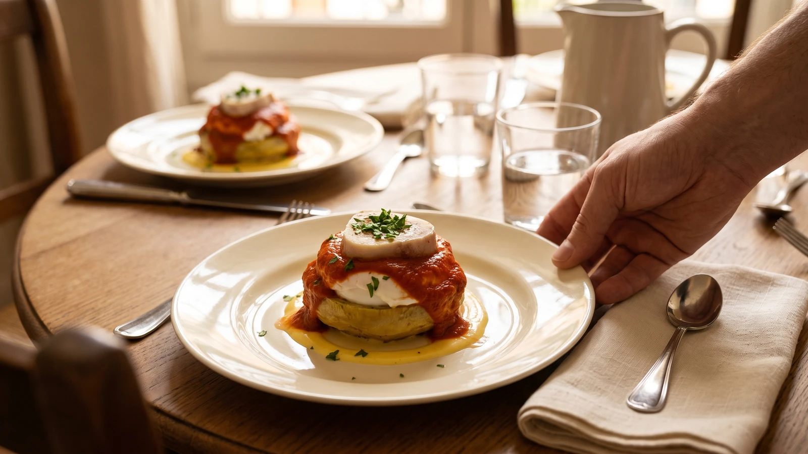 Poached Eggs Masséna