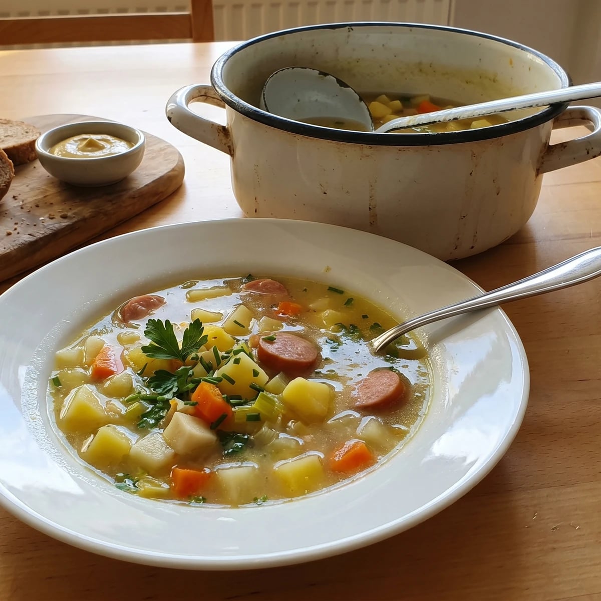 Schwäbische Kartoffelsuppe