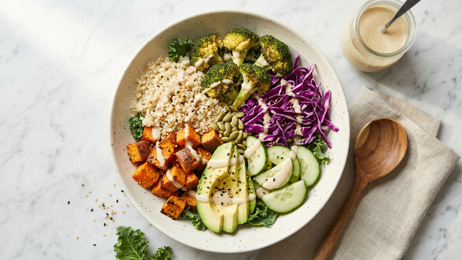 Buddha Bowl with Tahini Dressing