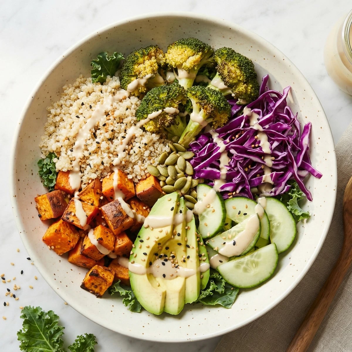 Buddha Bowl with Tahini Dressing