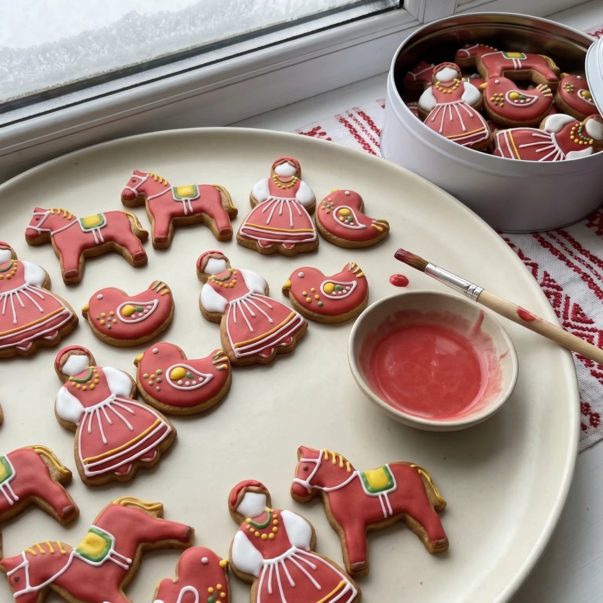 Panyanky (панянки, painted figure cookies)