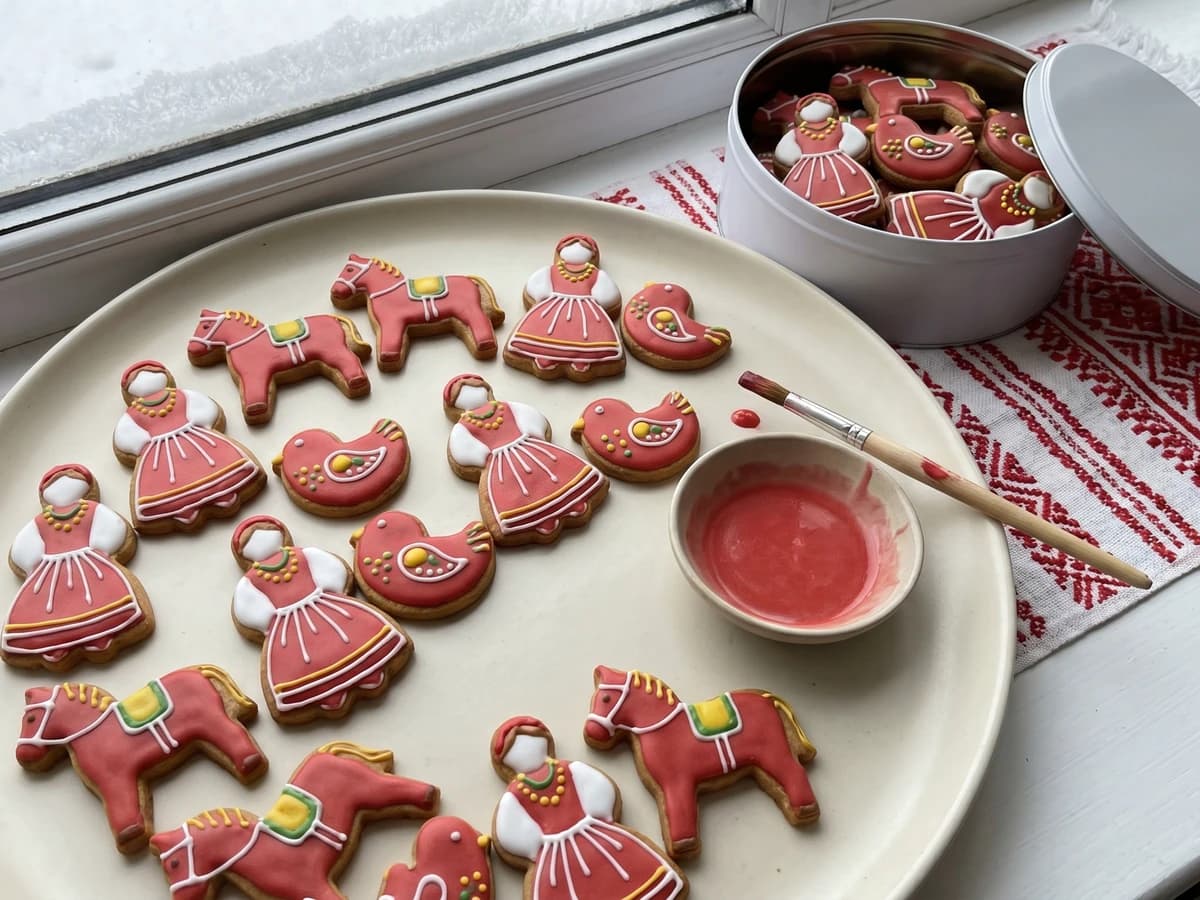 Panyanky (панянки, painted figure cookies) - Chef Lesia