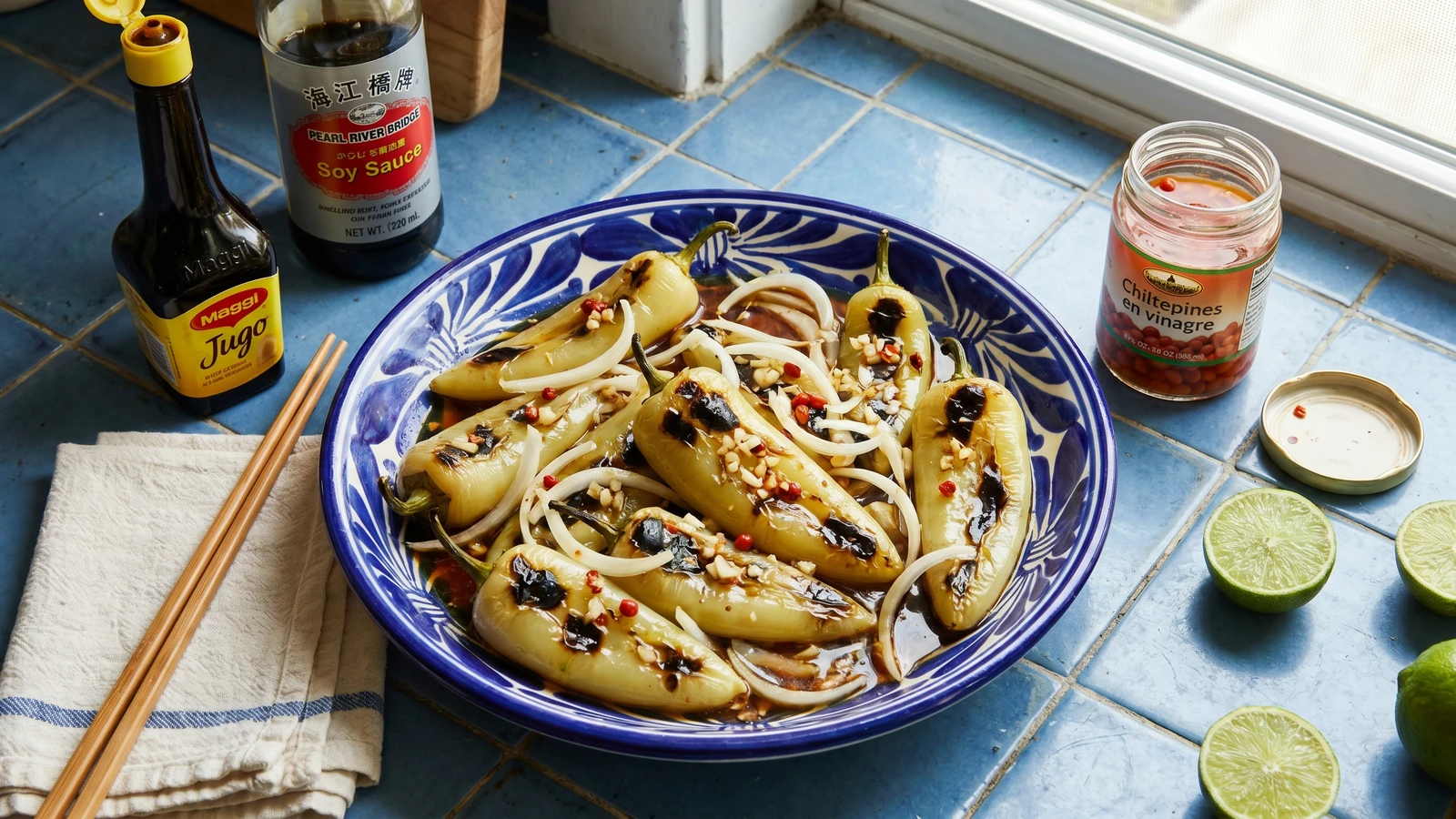 Mexicali Soy-Lime Chiles Güeros Toreados