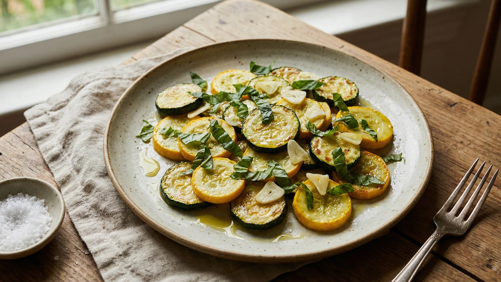Summer Squash with Fresh Basil