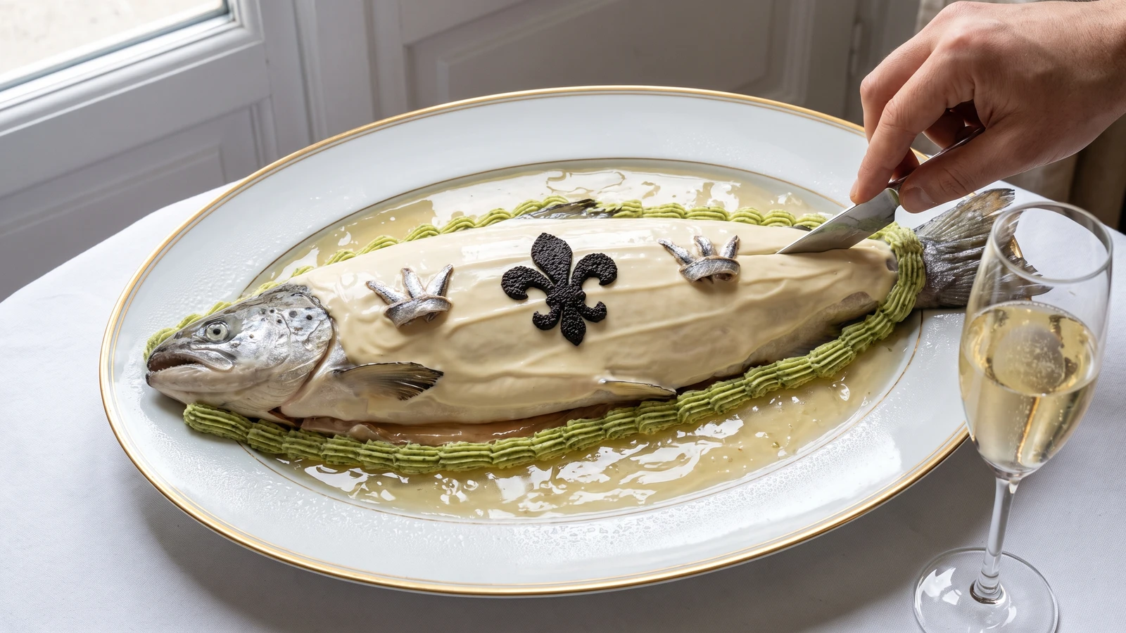 Saumon Froid, ou Darne de Saumon Froid à la Royale