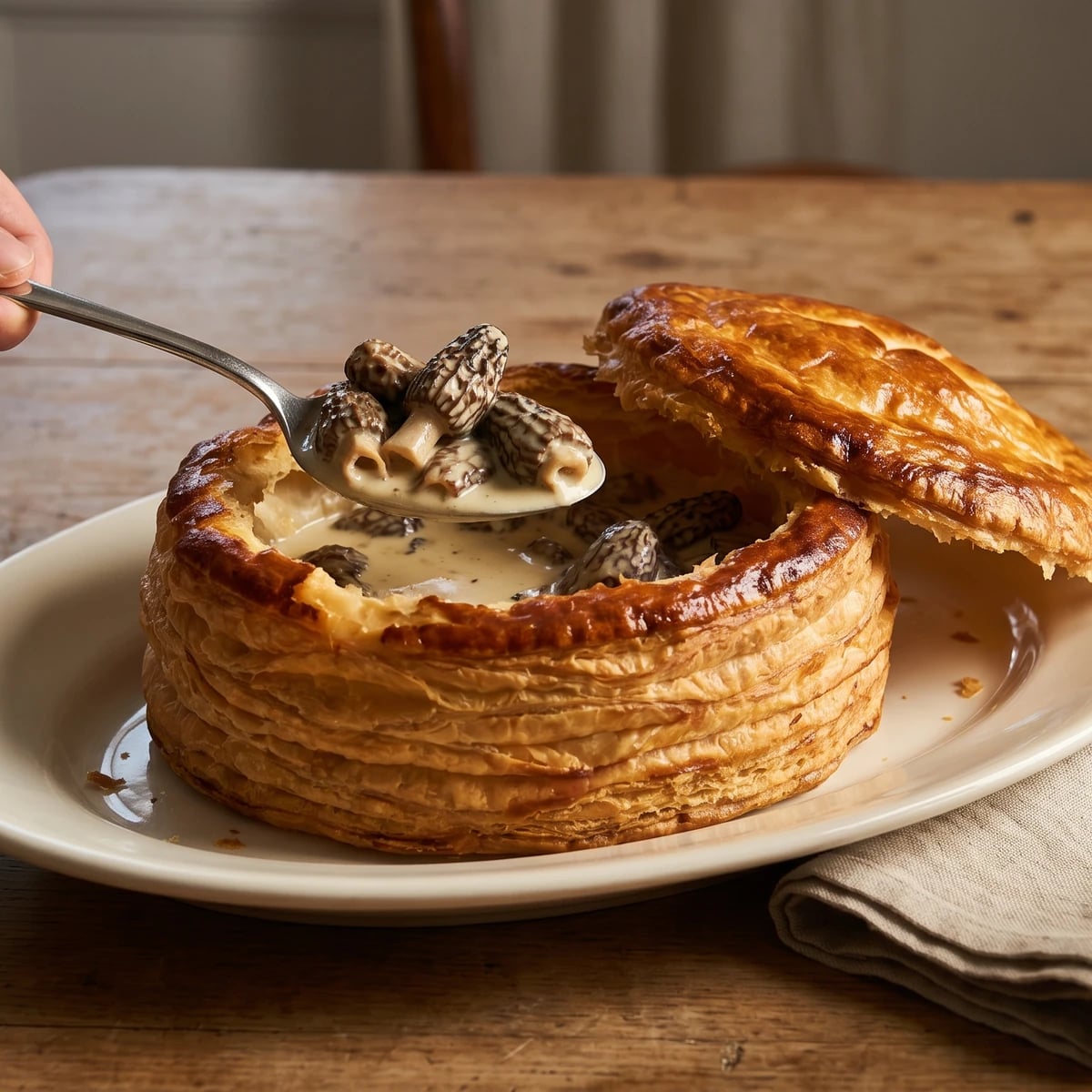 Tourte de Morilles
