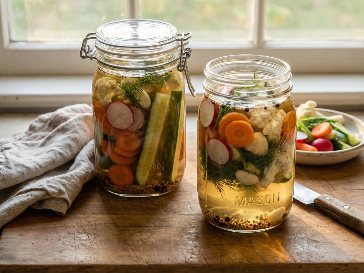 Quick Pickled Garden Vegetables - Chef Ally