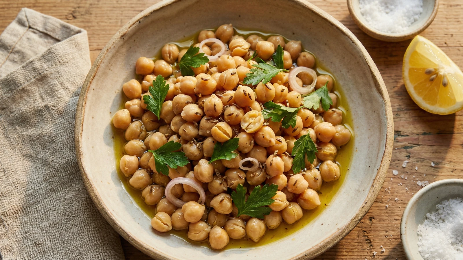 Chickpeas with Cumin and Lemon