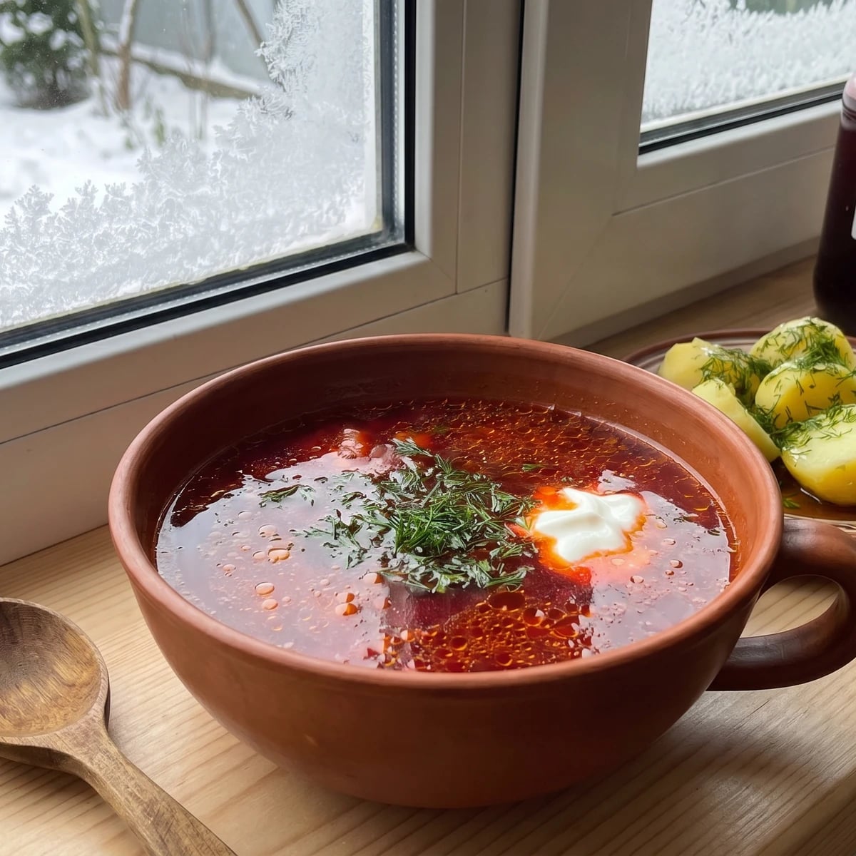 Halytskyi Borshch (галицький борщ, beet-kvass borshch)