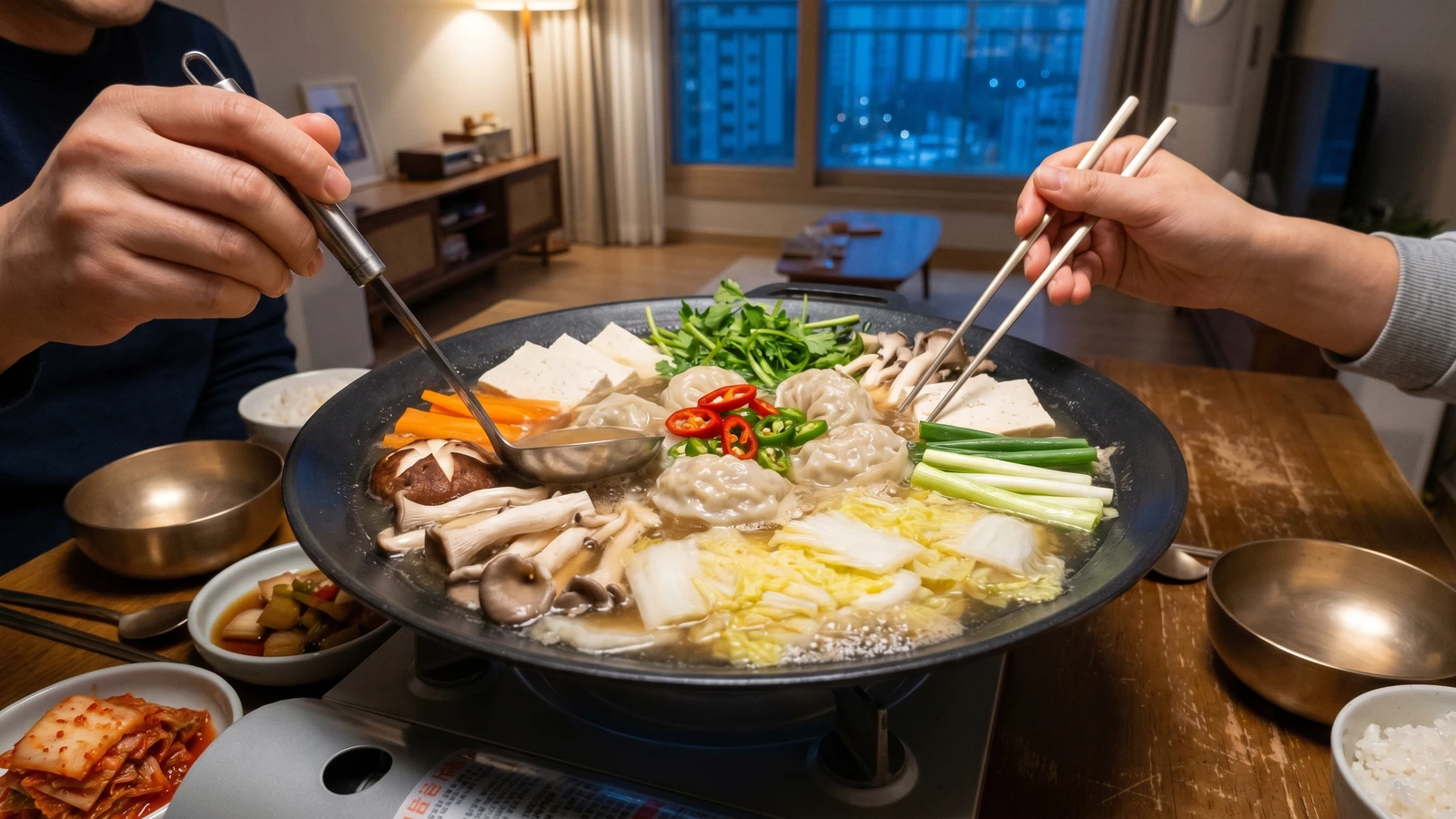 Mandu-jeongol (Korean Dumpling Hot Pot)
