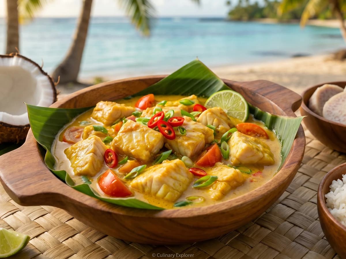 Kari Ika (Cook Islands Coconut Fish Curry) - Chef Makoa