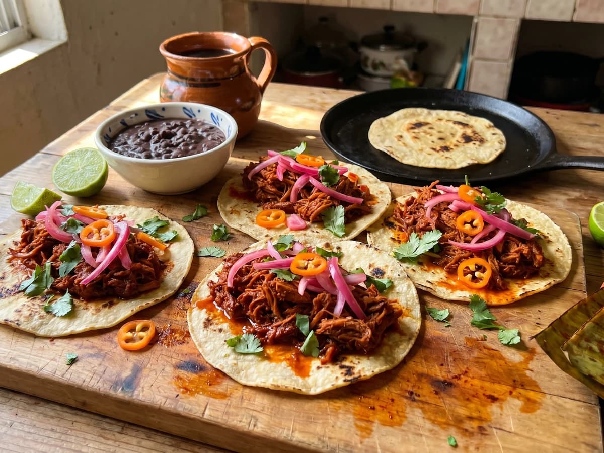 Cochinita Pibil Breakfast Tacos