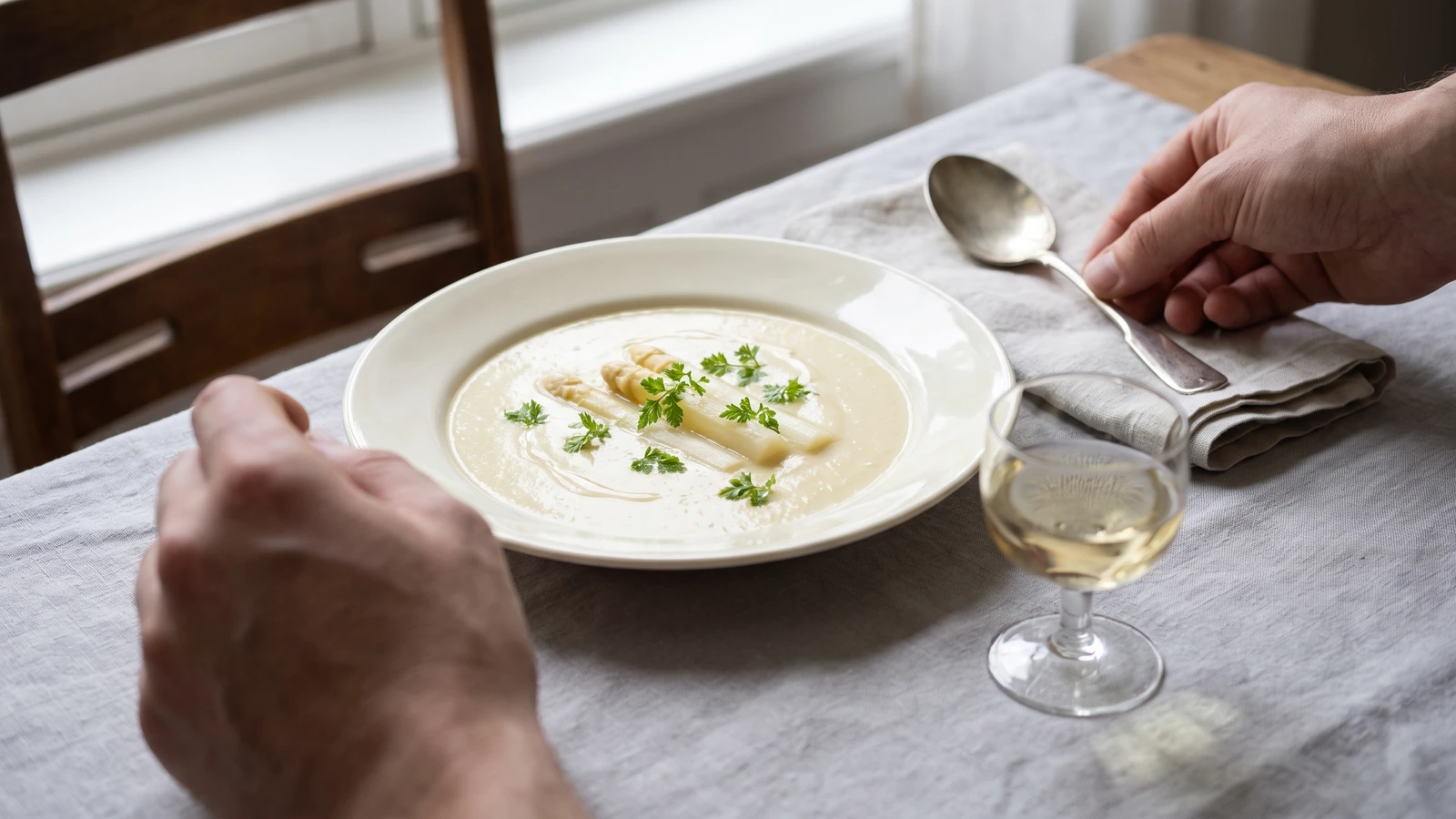 Crème d’Asperges, otherwise Argenteuil
