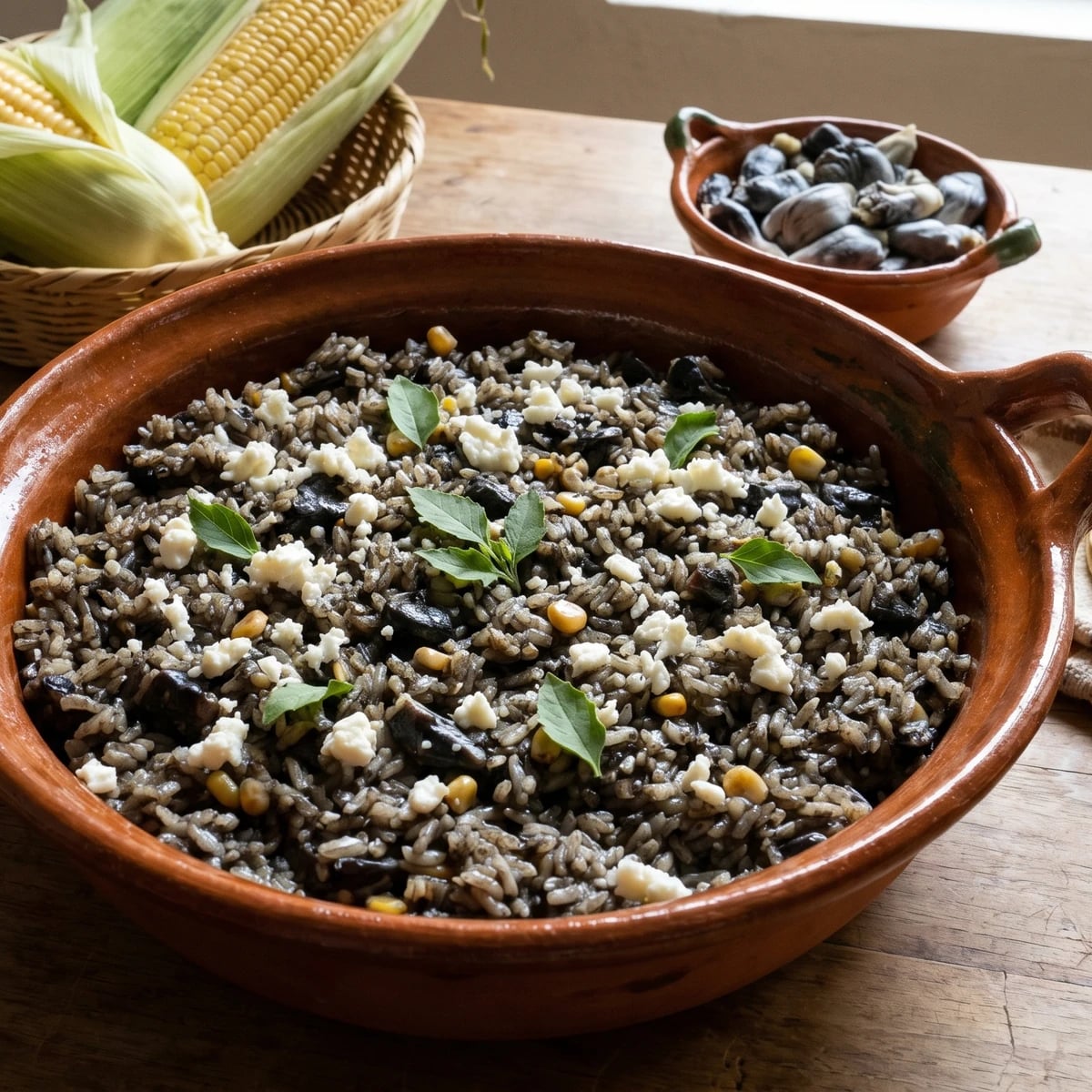 Arroz con Huitlacoche