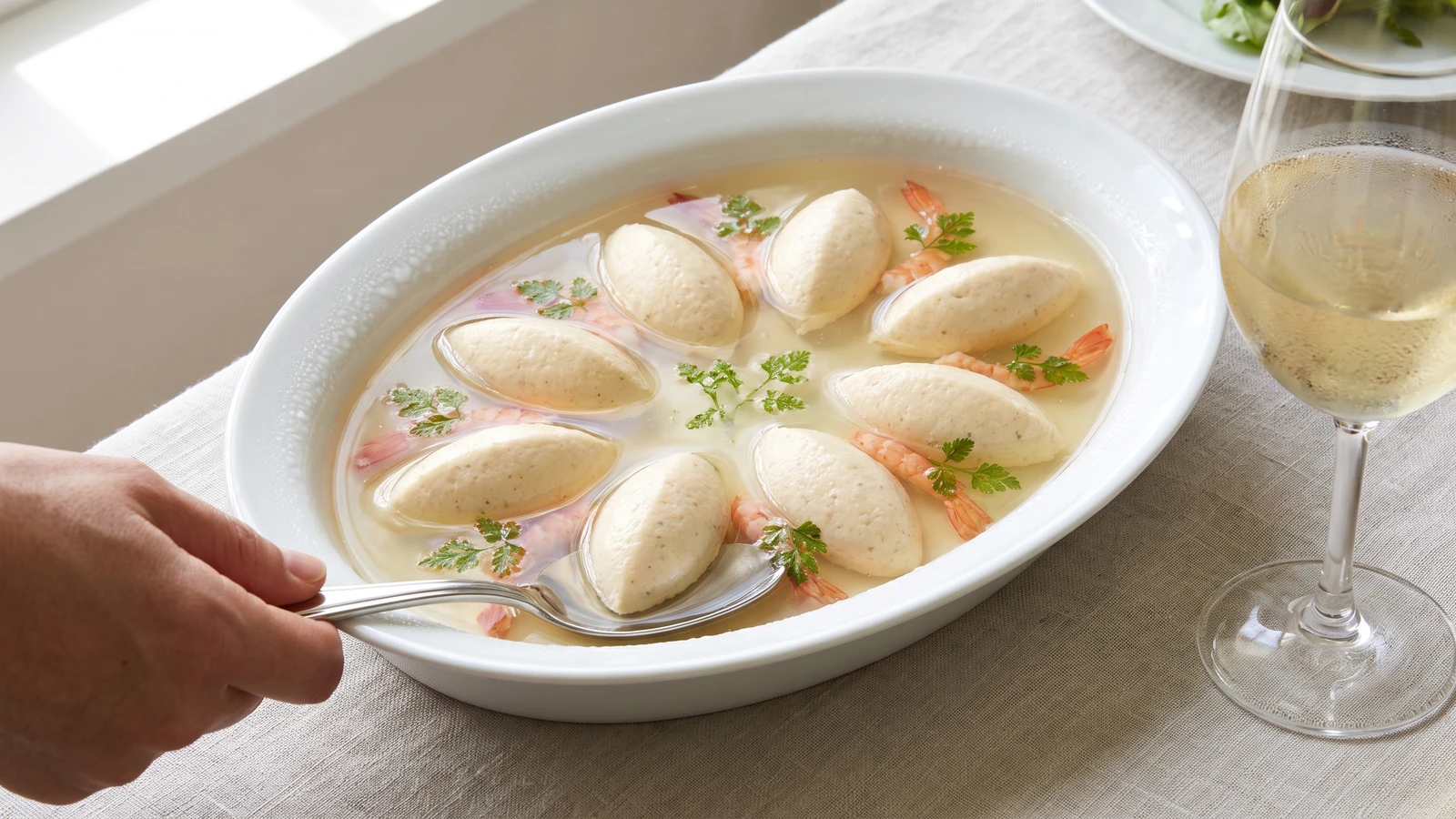Ondines aux Crevettes Roses