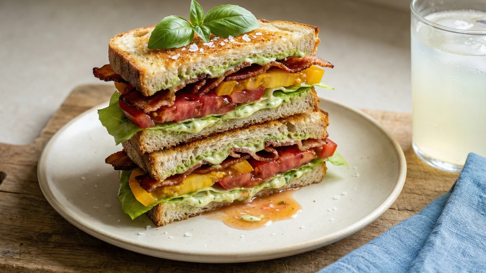 Heirloom Tomato BLT with Basil Aioli