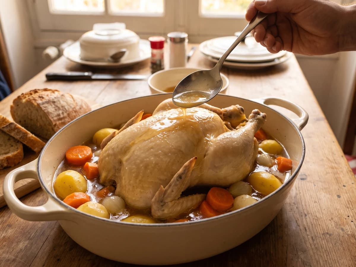 Poularde à la Ménagère - Chef Juliette