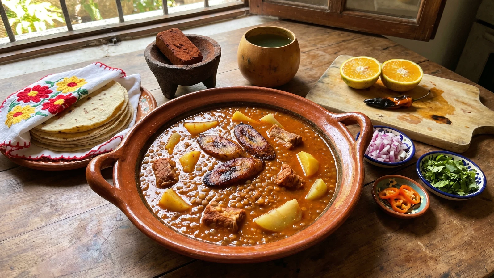 Potaje de Lentejas Yucateco