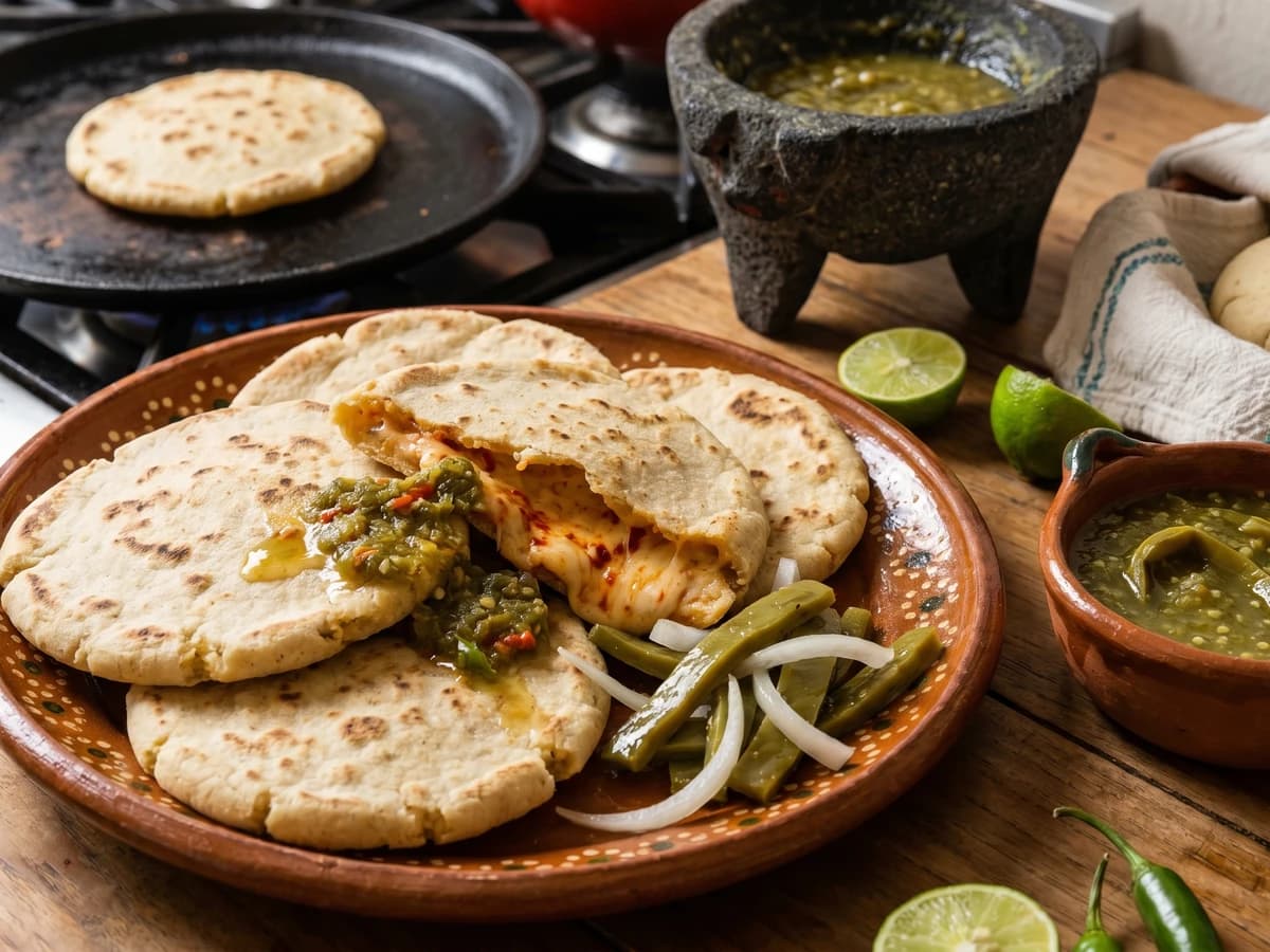 Gorditas de Queso Enchilado de Colón - Chef Lupita