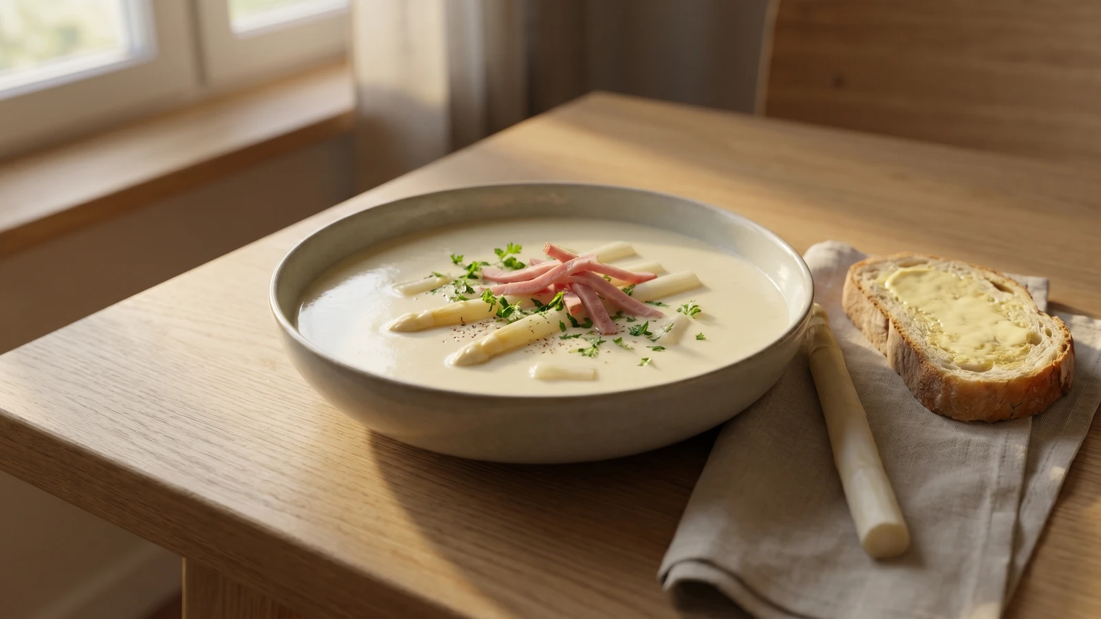 Aspergesoep (Dutch White Asparagus Soup)