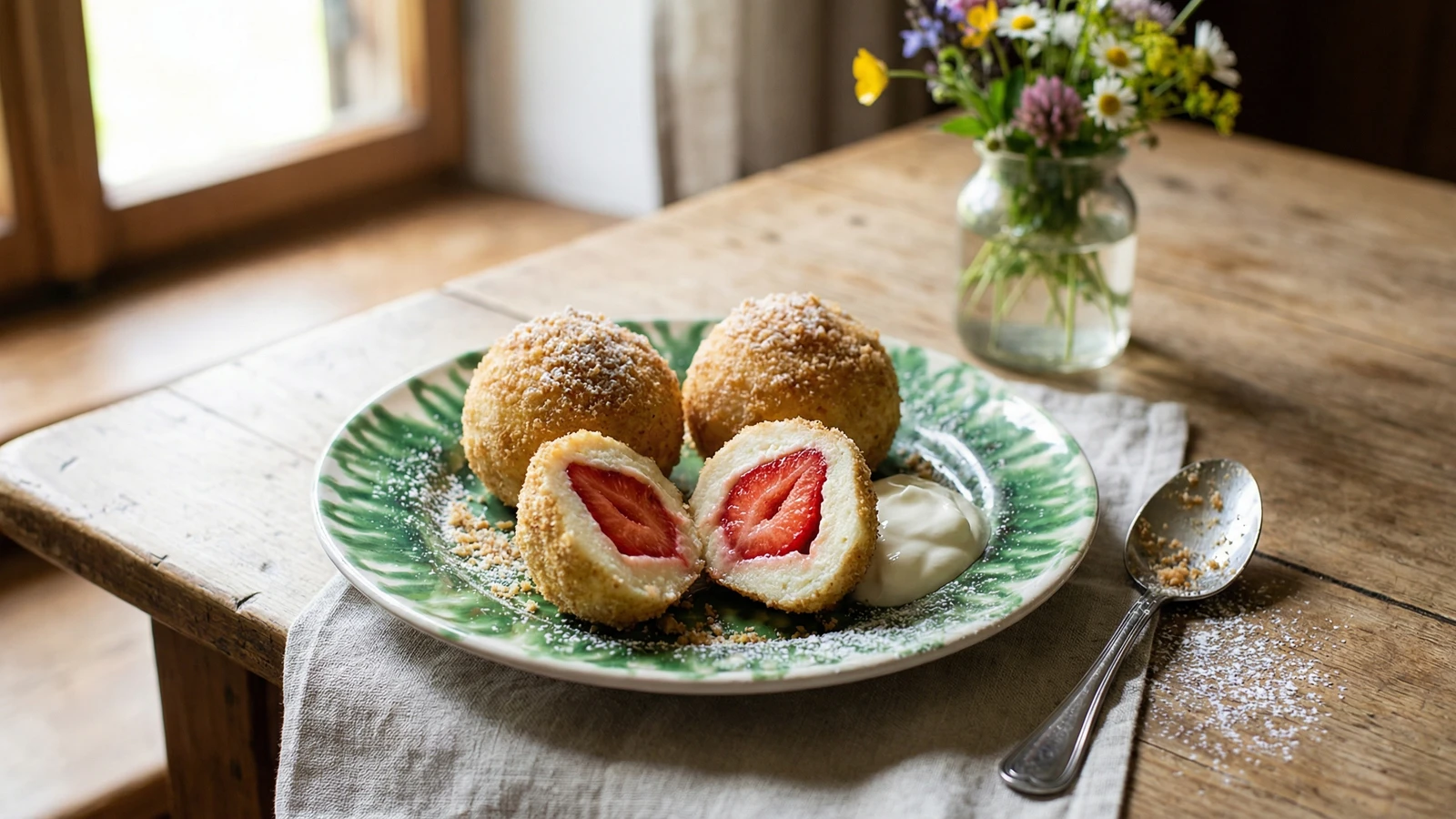 Erdbeerknödel (Strawberry Dumplings)