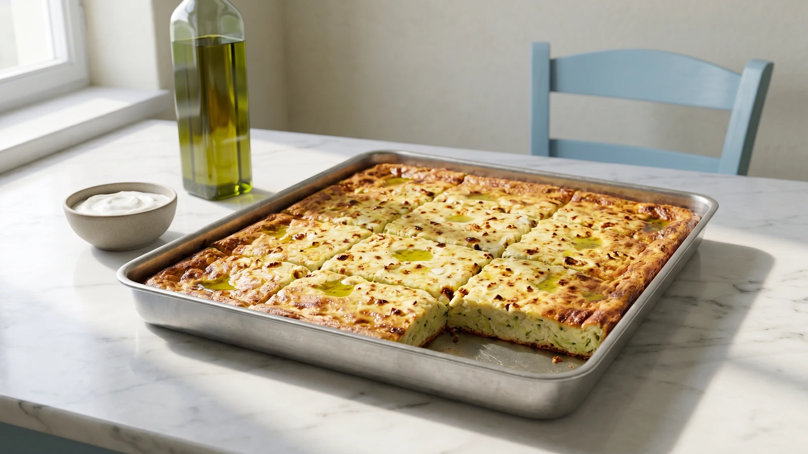 Agrafa Batzina (Μπατζίνα), Courgette and Feta Pie