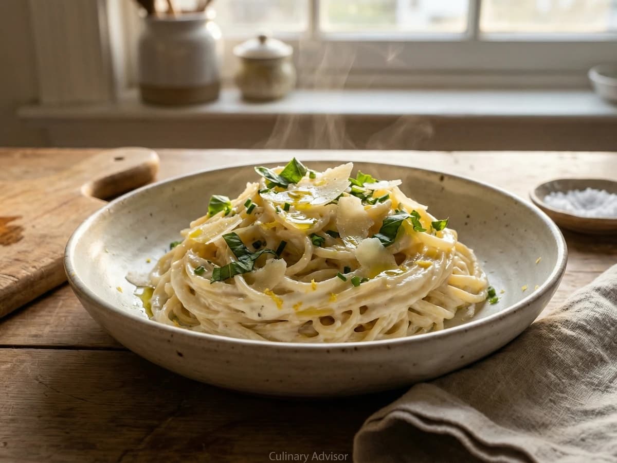 Lemon Ricotta Pasta - Chef Ally